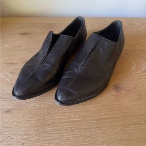 Zero + Maria Cornejo Black Leather Kiara Oxford Style Shoes Size 36.5 SOLD OUT